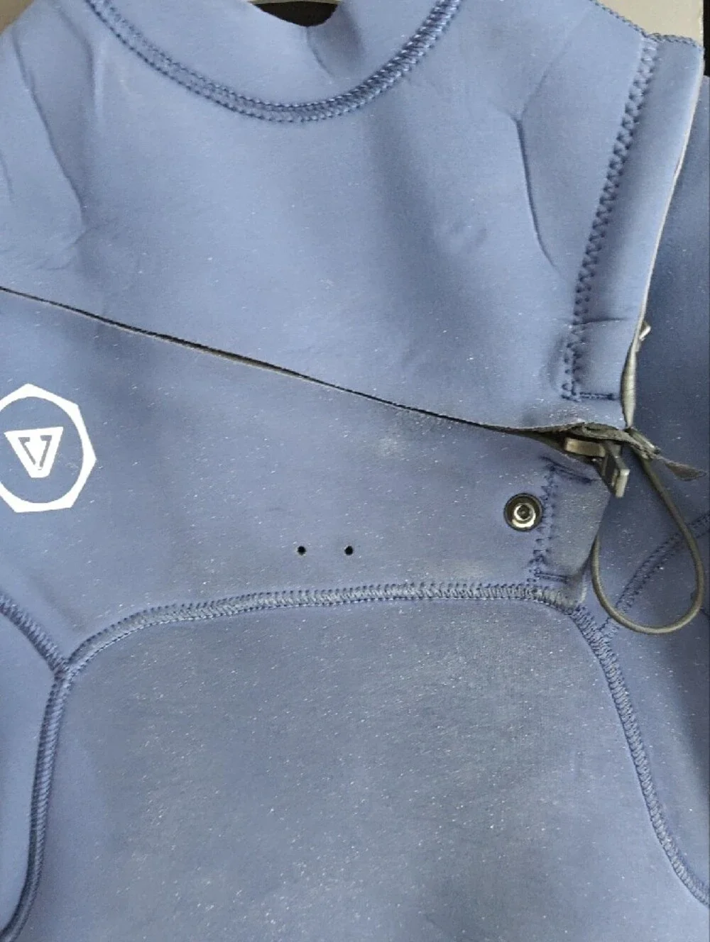 VISSLA Navy Blue Kids 4/3 Full Wetsuit with Patterned Leg